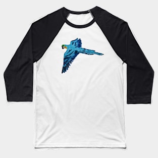 Flying Blue Parrot Baseball T-Shirt